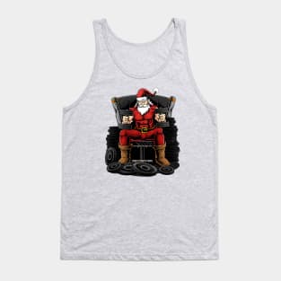 Workout Santa Weightlifter Tank Top